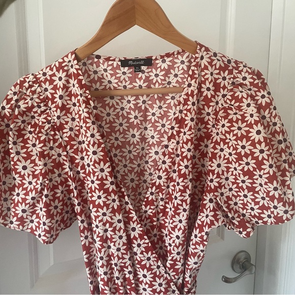 madewell daisy wrap dress - Picture 10 of 14